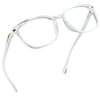 LifeArt Blue Light Blocking Glasses, Anti Eyestrain, Computer Reading Glasses, Gaming Glasses, TV Glasses for Women Men, Anti Glare (Clear, 0.50 Magnification)