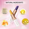 lakerain Color Changing Lipstick Moisturizer Magic Temperature Shimmer Color Change Lip Gloss Magical Discoloration Waterproof Long Lasting Lips (Purple)