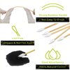 200 PCS 6" Long Cotton Swabs - Lint Free Cotton Swabs with Wooden Sticks - Strong Cleaning Swab with Bamboo Handle - Cotton Tipped Applicators for Gun Cleaning, Makeup, Pet Care