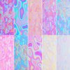 JERCLITY 10 Rolls Aurora Iridescence Nail Foil Transfer Sticker Kit Holographic Nail Foil Sheets Foil Nail Art Decals Laser Nail Foil Transfer Stickers Foil Nail Wraps for Foil Nail Art