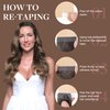 GOO GOO Balayage Chocolate Brown to Honey Blonde 16 Inch 50g 20pcs Human Hair Straight Real Hair Tape in Remy Hair Extensions