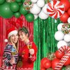 AIBIIN 153pcs Christmas Balloon Garland Arch Kit Christmas Party Balloons Christmas Balloons Decorations Purple Red Green Foil Fringe Curtain Christmas Birthday Baby Shower Party Balloons Supplies
