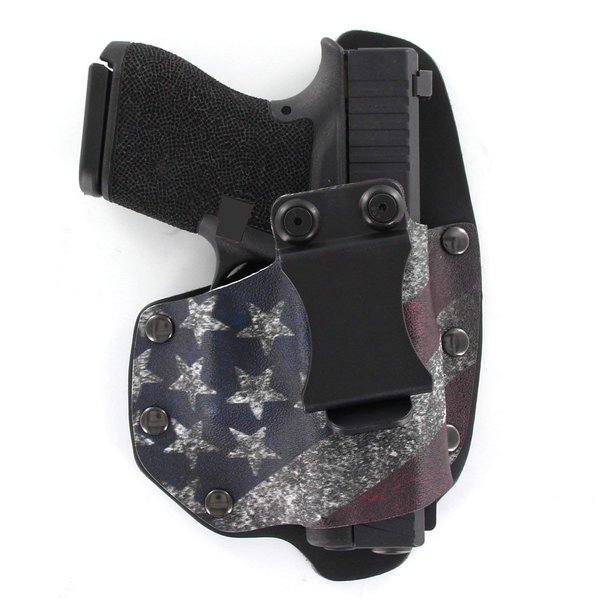Slanted Flag IWB Hybrid Concealed Carry Holster (Right-Hand, Fits Glock 43 & 43X)