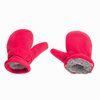 Baby Toddler Mittens Boys Girls Winter Outdoor Gloves Kids Easy-On Fleece Warm Mittens Pink Rose Khaki 3 Pairs M（1-2 years）
