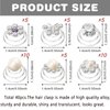 40pcs Brides Spiral Hair Pins,UHOMENY Silver Pearl Hair Pins Crystal Rhinestones Swirl Hair Pins Hair Pins for Bridal Wedding Hair Accessories with Box for Women Girls Wedding Bridal Party