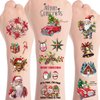 Christmas Temporary Tattoos for Kids - 8 Sheets Christmas Fake Tattoos for Boys Girls Santa Claus Xmas tree Stickers Christmas Eve Gift for Kids Birthday Party Supplies
