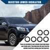 Hihaha 16636-0B010 Fuel Injector Seal O-Ring for Nissan Frontier 1999-2004 / Injector Lower Insulator/Durable / 6 Pcs Black