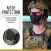 OneTigris 6" Foldable Half Face Mesh Mask Military Style Comfortable Adjustable Tactical Lower Face Protective Mask (OD Green)