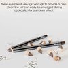 Bodyography Cream Eye Pencil (Black Walnut): Dark Brown Salon Wooden Waterproof Makeup Pencil w/ Coconut Oil | Long-Wearing, Cruelty-Free, Gluten-Free, Paraben-Free