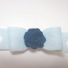 Felt rose and bow hair clip-8 colors