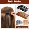 24 Pieces French Hair Side Combs Set Plastic Twist Comb Hair Clip Combs Accessories for Girls Women (11 Teeth Side, 23 Teeth Side)