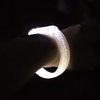 DAOKEY LED Light up Bracelets, White Glow Wristbands Party Favors Toys Supplies for Birthday, Halloween, Carnivals Parties, Clear Case 10 Pack