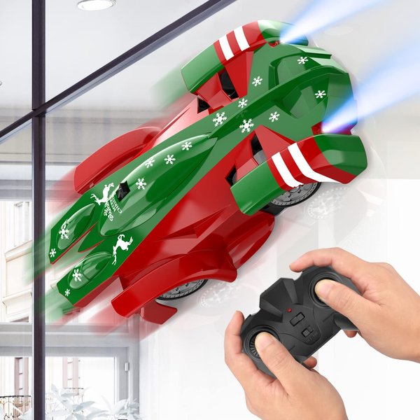 EpochAir Wall Climbing Remote Control Car, Dual Mode 360° Rotating RC Stunt Cars with Headlight,Rechargeable Toys for Boys Gift for Boys 4 5 6 7 8-12 Year Old