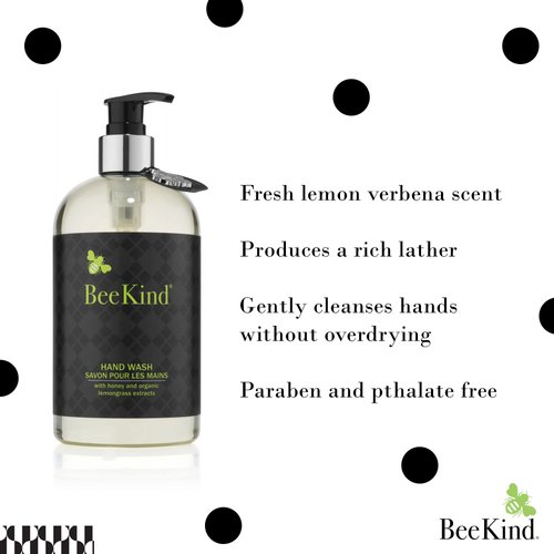 Gilchrist & Soames BeeKind Honey and Lemon Verbena Hand Wash - 15.5oz - Cleansing and Gentle, Zero Parabens, Sulfates, and Phthalates