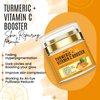 DERMAXGEN Turmeric + 30% Vitamin C Face Glow Booster Moisturizer & Skin Repairing Cream - with Hyaluronic Acid, Organic Ingredients – Hydrating Face Moisturizer for Dry, Normal, Oily Skin – Anti-Aging