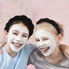 WHAVEL 6PCS Terry Cloth Spa Headband and Wristband Set, Makeup Headband Puffy Sponge Headband Face Wash Headband for Washing Face Women Mom Gifts(Black)
