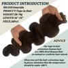 Samvida Tape Hair Extensions #2 Dark Brown Human Hair Seamless Tape in Body Wave Extensions 60grams 20pcs/pack 22" Soft Wavy Dark Brown Real Hair Glue in Extensions…