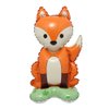Selfstand 3D Animal Fox Koala Lion Elephant Panda Cow Rabbit dinosaur Triceratops Stegosaurus Baby shower Ball Foil Balloons Birthday Party Baby Shower Decorations Kids Toys (Base Fox)