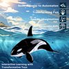 Forest & Twelfth 4" Sea Animal Toy Small – Transforming Action Figure – Changes from a Detailed Animal Toy to a Unique Robot Toy in Seconds Great Gift for Both Girls and Boys (4" Orca)
