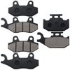 Brake Pads Front & Rear for Yamaha Rhino 660 YXR660 4x4 2004-2007 Rhino 450 YXR450 4x4 2006-2009 Raptor 700 700R YFM700 YFM700R 2006-2012