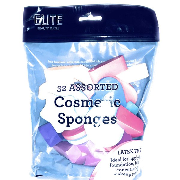 Swissco - Elite Cosmetic Sponges 24 Count Assorted