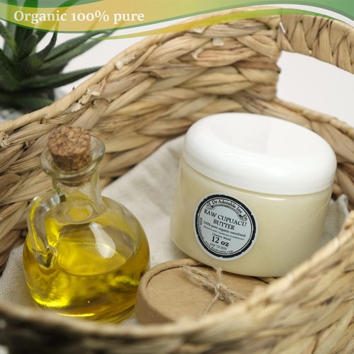 Dr Adorable - 12 oz - Cupuacu Butter - Exotic Unrefined Pure Natural Organic Cold Pressed