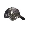 Anna-Kaci Camouflage Trucker Special Tactical Operator Forces USA Flag Patch Baseball Cap, Mountain camo, OneSize