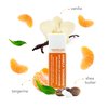 Lip Balm Vanilla Tangerine Set of 3, Made with Shea Butter, Cocoa Butter, Avocado & Jojoba oil, Beeswax, Vitamin E and Essential oil, Moisturizing Lip Care, Cruelty Free Hydration, Natural (3 Pack)