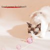 IUHKBH Cat Balls, 4 PCS Interactive Cat Toy with Colorful Mylar Crinkle Ball Cat Chase Ball Self Play Toys for Cats