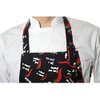 Household Decor Aprons with Pockets, Dish Washing Grooming Chef, Commercial and Home Use, Unisex, Eco Friendly, Elegant, for All Holidays and Occasions. (Red Chili Print, 100% Waterproof Polyester)
