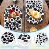 121 Pcs Cow Print Birthday Party Supplies,60 Cow Print Plates And 60 Cow Print Napkins 1 Cow Print Tablecloth,Farm Animal Barn Party Supplies Set for Cow Farm Theme Birthday Party Decorations