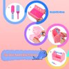 Magic4u Toy Tool Set Girl Pretend Play Construction Tool Accessories Tool Toys with Hat Tool Box Tape Measure Toy Electric Drill Hammer