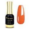 VENALISA Gel Nail Polish, 12ml Classic Orange Color Soak Off UV LED Nail Gel Polish Nail Art Starter Manicure Salon DIY at Home, 0.43 OZ