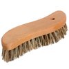 Redecker S-Shaped Union Fiber Scrub Brush with Oiled Beechwood Handle, 8-1/4 inches, Unique Shape Easily Reaches Corners, Resilient Natural Bristles, Made in Germany