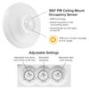 Maxxima Ceiling Mount 360 Degree PIR Occupancy Sensor - Hard-Wired Motion Sensor, LED Compatible, Commercial or Residential Automatic Sensing Solution for Indoor Use at Max Height 15ft, 120-277V