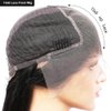 QUINLUX WIGS Body Wave Short Bob Human Hair Wig 13x6 HD Transparent Lace Front Human Hair Wig Brazilian Hair Natural Color 150% Density Short wigs Ocean Wave Pre Plucked with Baby Hair For Women14"10"