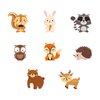 Anor Wishlife 30Ct Woodland Animals Decorations,Forest Animal Decorations,Fox Hanging Swirl Ceiling Streamers Decorations for Girls,Boys,Kids Home,Classroom,Baby Shower,Office