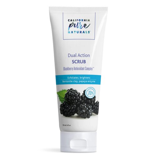 CPN California Pure Naturals California pure naturals dual action scrub. exfoliating face wash for soft & polished skin (4.0 oz), 4 Ounce