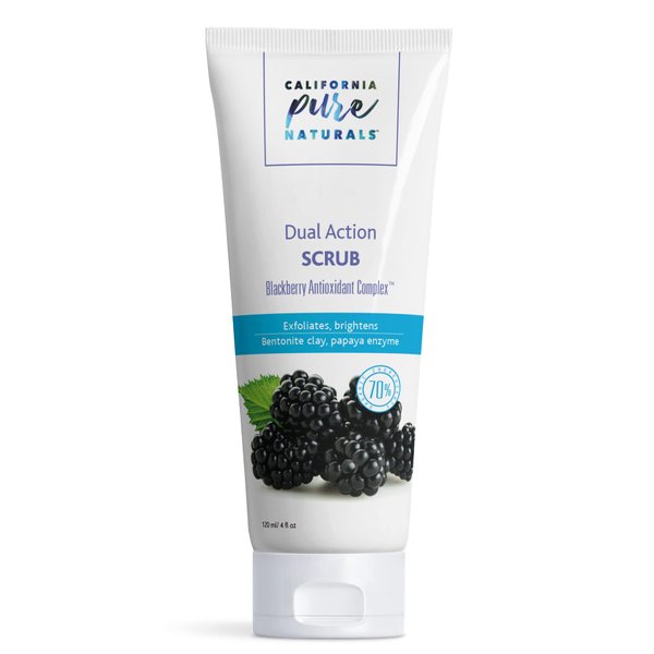 CPN California Pure Naturals California pure naturals dual action scrub. exfoliating face wash for soft & polished skin (4.0 oz), 4 Ounce