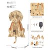 Beagle Clock: 3D Wooden Puzzle for Adults Christmas-Themed Wooden Clock Kits to Build with Wall Clock Pendulum