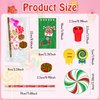 Cinrobiye 194 PCS Christmas Candy School Stationery Set Xmas Classrooms Exchange Stationery Party Favors Class Reward Prizes Notebooks Pencils Sharpener Erasers Stickers Stamps(Candy)