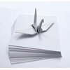 100 Origami Paper Double Sided Color 3x3 inches Square Easy Fold Paper for Folding Paper, Origami Cranes, Scrapbook Paper (White))