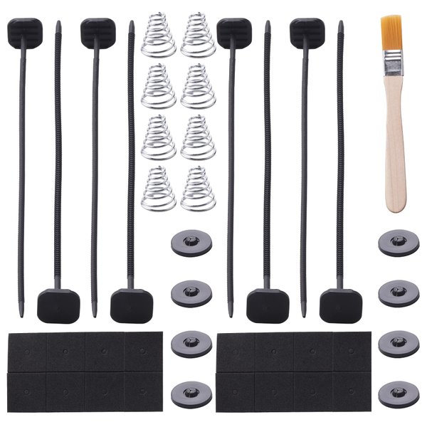 ORAEVY Fan Mounting Kit, Electric Radiator Fan Plastic rods Installation Kit Compatible Mount Hold Radiator Spal Fan, Electric Cooling Fan and Transmission Cooler