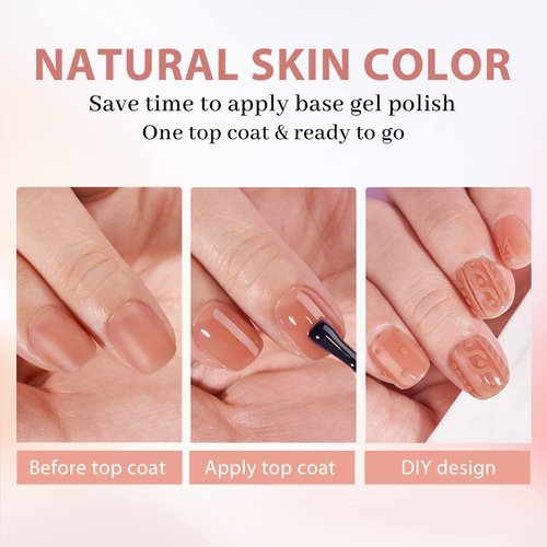 BTArtbox Extra Short Nail Tips Square - 600 Pcs Gel Press On Nails Natural XCOATTIPS Pre-applied Tip Primer Cover, Pre-colored Gel Tips Fake Nails for Nail Extensions Easy DIY Nail Art 15 Sizes