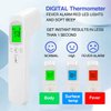 Infrared Digital Non-Contact Forehead Thermometer for Adults and Kids with Fever Alarm, Memory Function, LCD Display