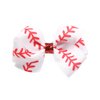 Baseball Hair Clips Bow Sports Bow Hair Barrettes Clips Girls Baseball Bow Hair Pin BBG65 (B4-Set 4 Pcs)