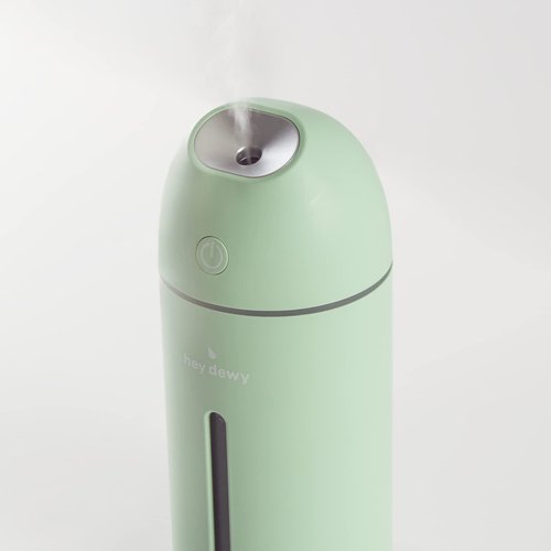 Hey Dewy Wireless, Rechargeable, Self-Care, Skin-Nourishing, Hydrating, Portable Cool Mist Humidifier (Sage)
