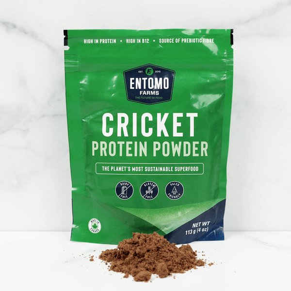 Entomo Farms Cricket Powder │454g (16 oz) Bag │ Pure Canadian Cricket Flour | Complete Protein | Whole Food, 100% Ground Crickets, No Fillers, Gluten-Free, Paleo & Keto Diet