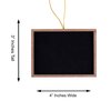Super Z Outlet Mini 3" x 4" Wooden Frame Rectangle Hanging Chalk Blackboard for Arts & Crafts, Table Numbering, Party Favors (12 Pack)