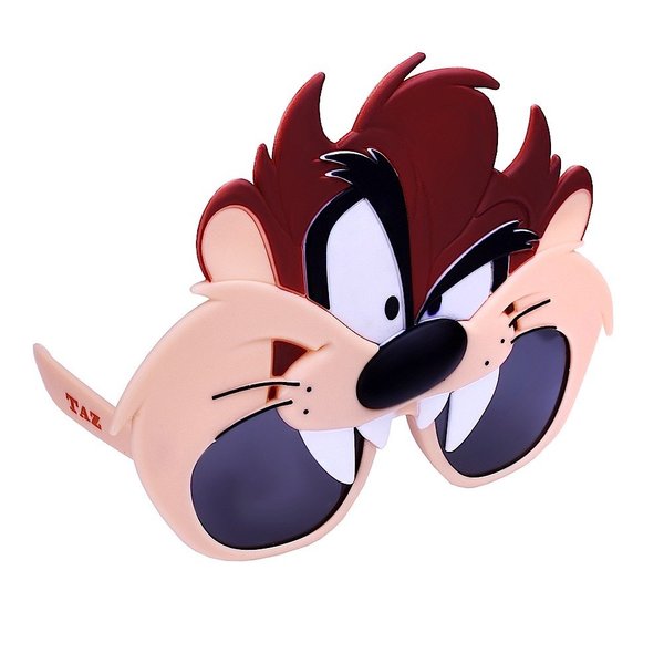 Sun-Staches Looney Tunes Tasmanian Devil Sunglasses | Costume Accessory Taz Mask | UV400 | One Size Fits Most
